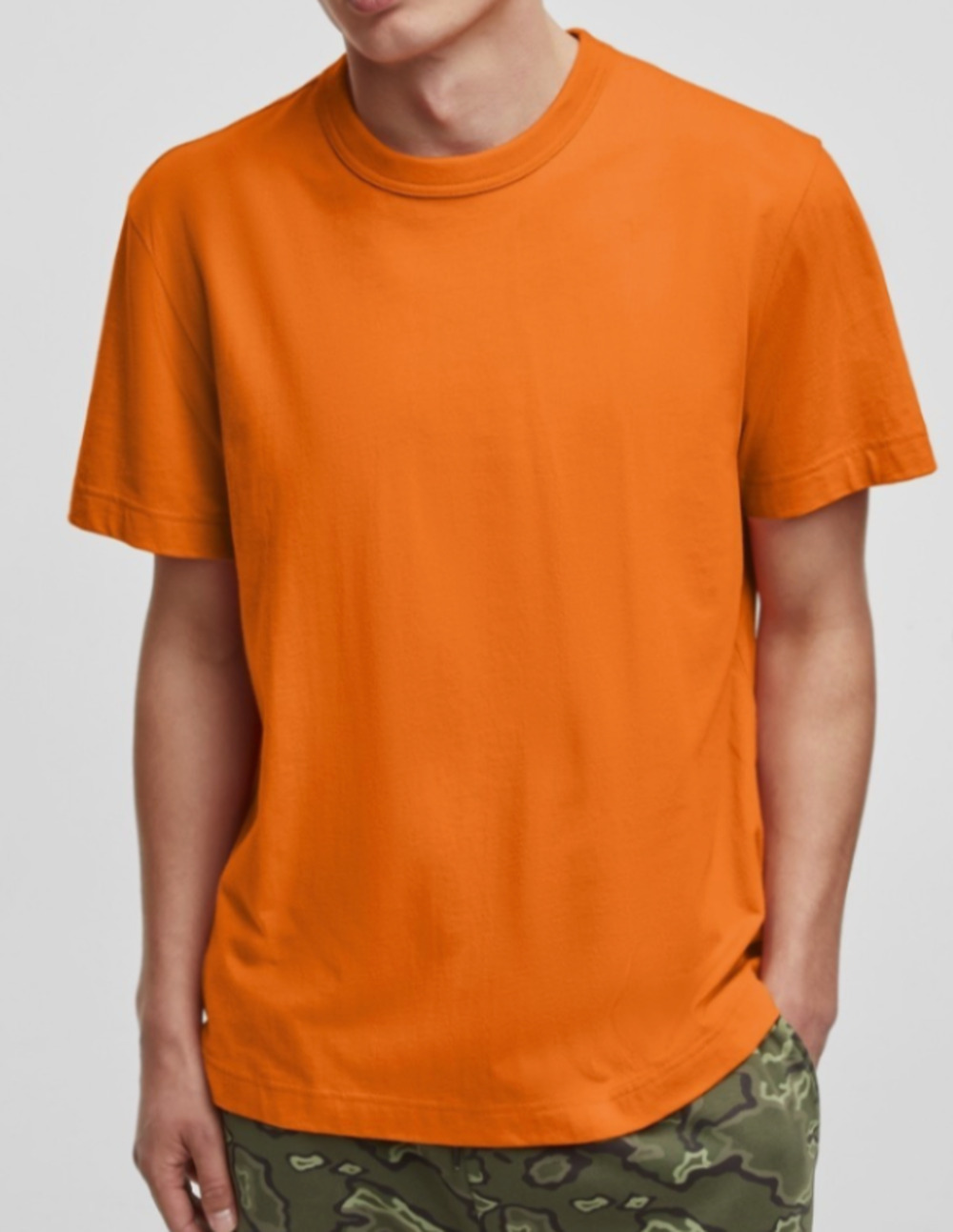 Mode of One Men's Regular-Fit T-Shirt Voltage Orange XXL